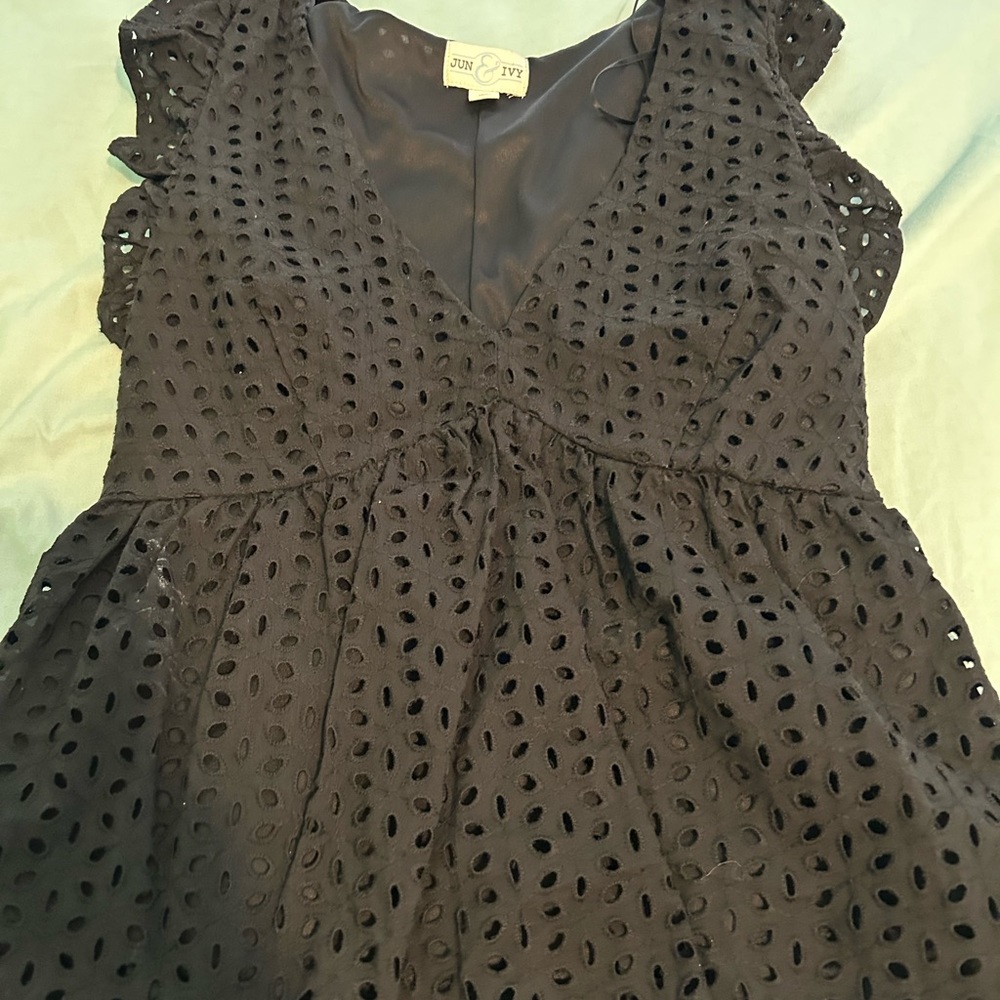 Jun and Ivy black textured Woman’s blouse